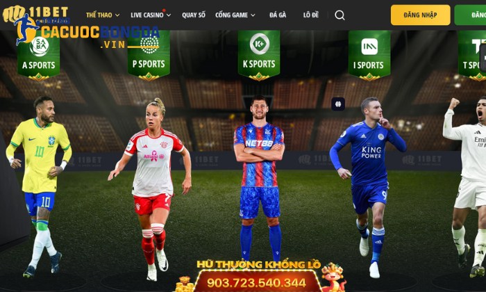 List sảnh cá cược thể thao hấp dẫn tại 11BET